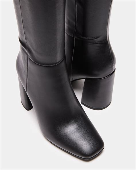 steve madden knee high boots|steve madden leah black boots.